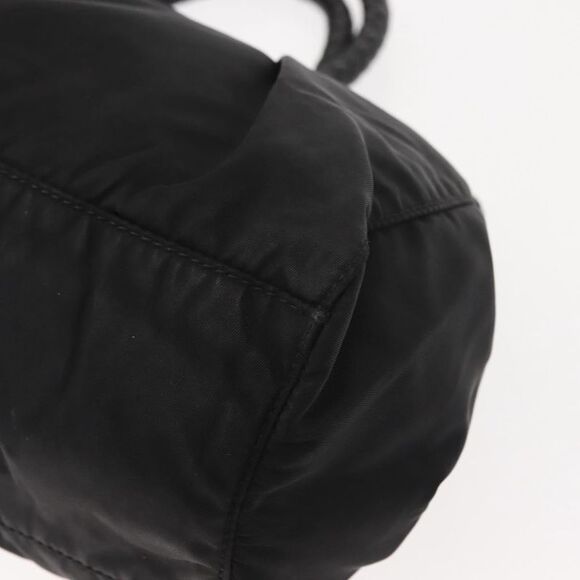 Prada Bow Convertible Tote Tessuto Black Nylon Handbag (Pre-Owned) - Picture 10 of 16